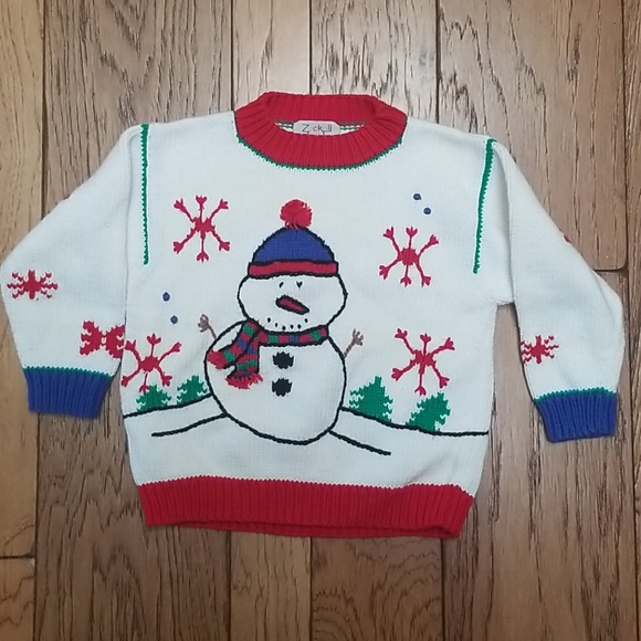 Zackali 4 Kids Other - Zackali 4 Kids Snowman Sweater